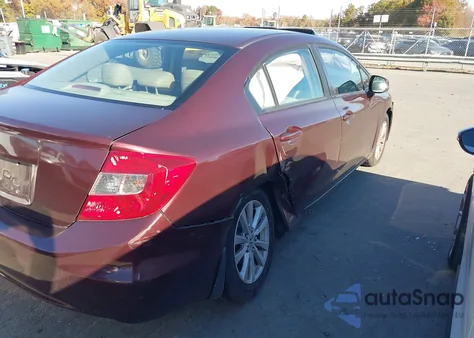 2012 Honda Civic Ex-L from USA, damaged, VIN 19XFB2F95CE093521